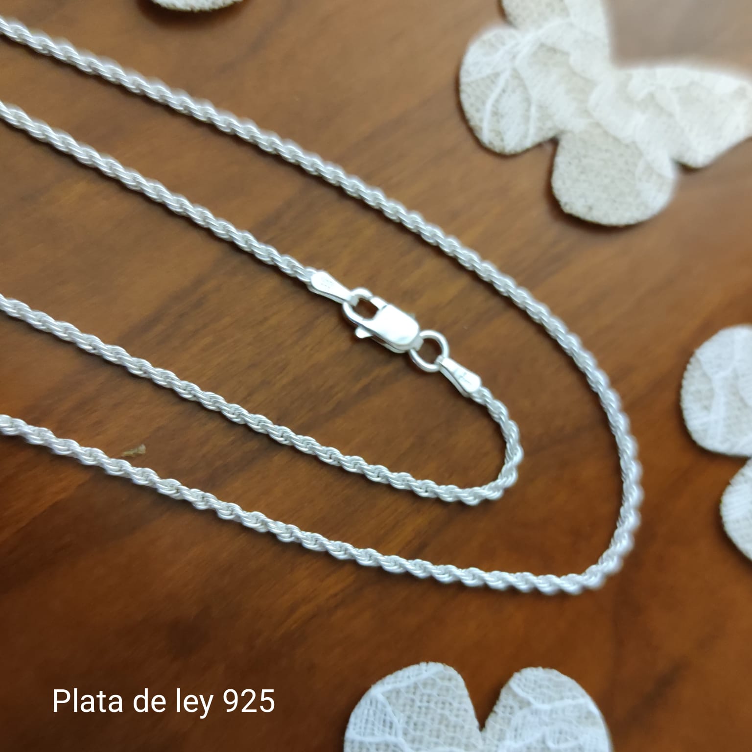 Cordon en Plata de Ley Macizo 035 - 45 Cm. 3